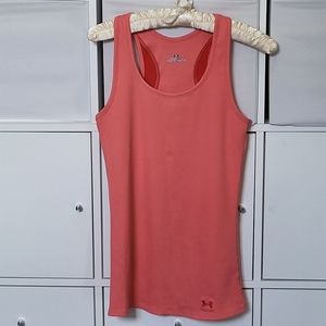 Under Armour heat gear tank medium coral